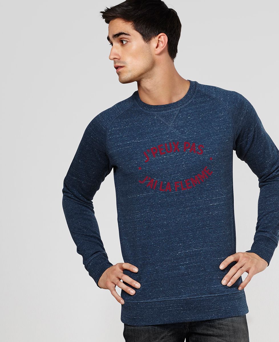 Sweatshirt homme J'peux pas j'ai la flemme