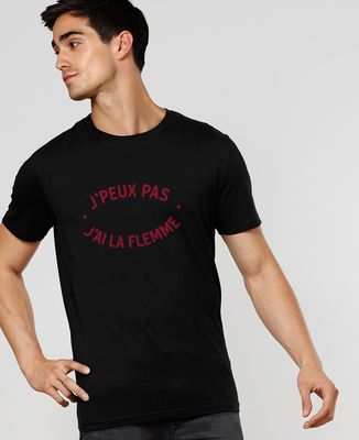 T-Shirt homme J'peux pas j'ai la flemme