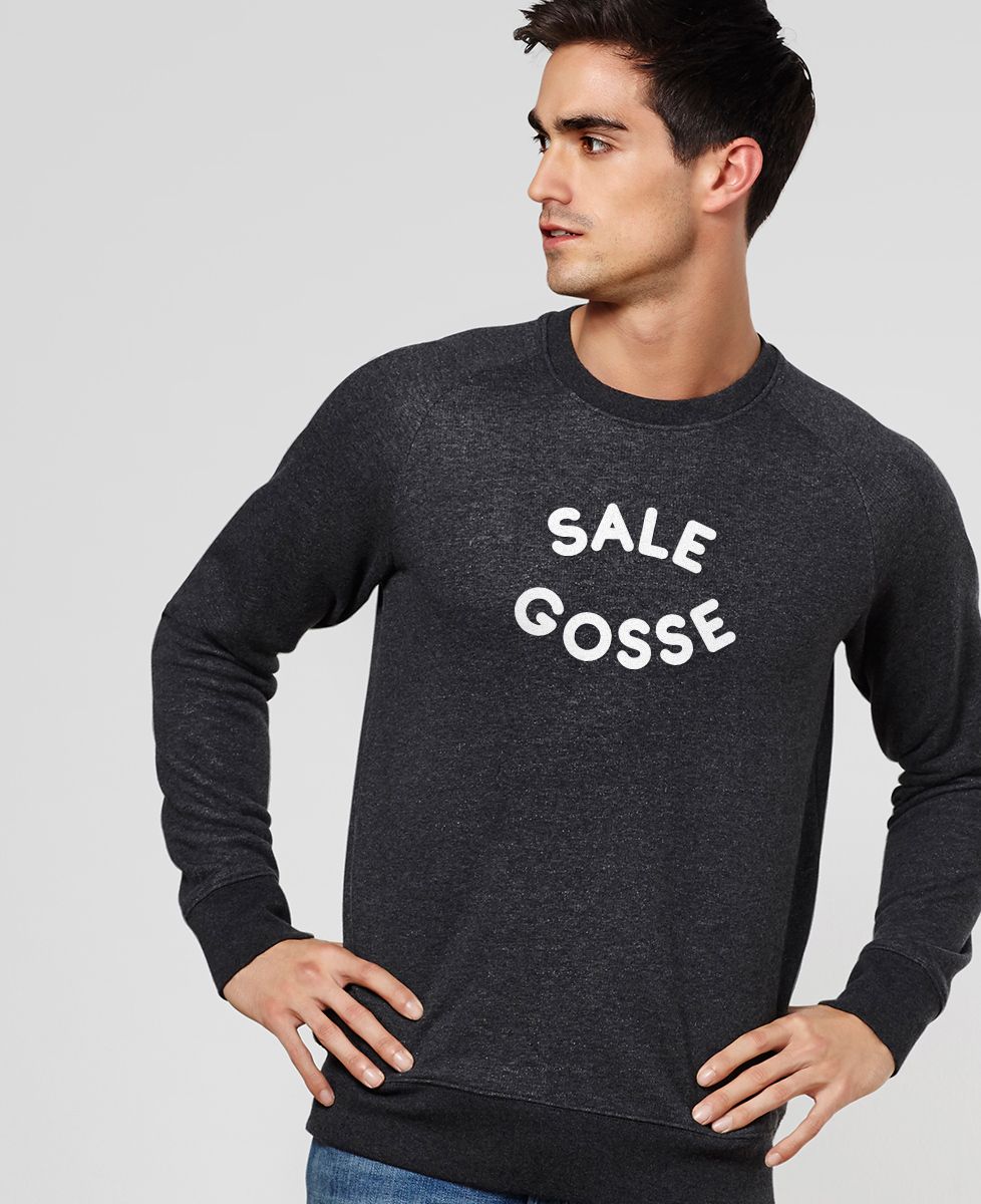 Sweatshirt homme Sale gosse (Effet velours)