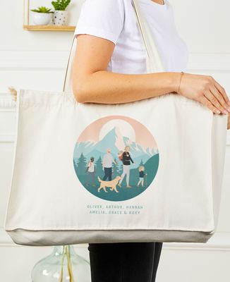 XXL Tote bags Customized family stroll