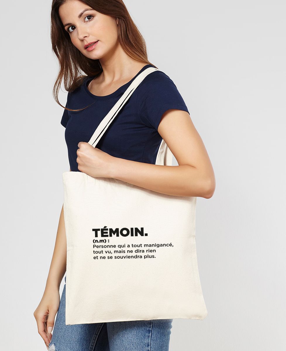 Tote bag Témoin définition - EVG, EVJF, Mariage