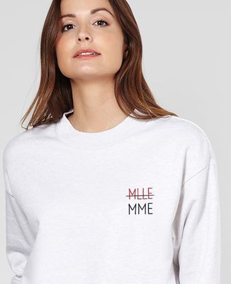 Sweatshirt femme MLLE - MME (brodé)