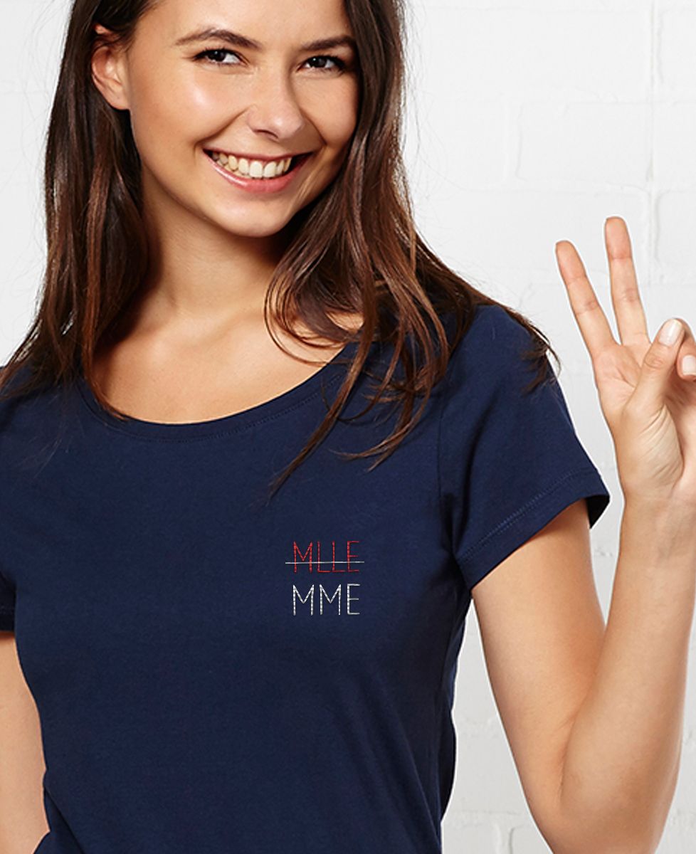 T-Shirt femme MLLE - MME (brodé)