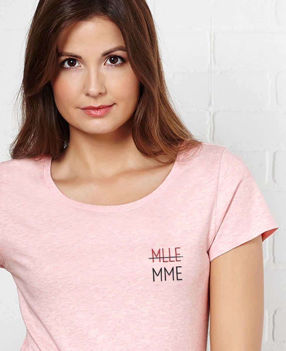 T-Shirt femme MLLE - MME (brodé)