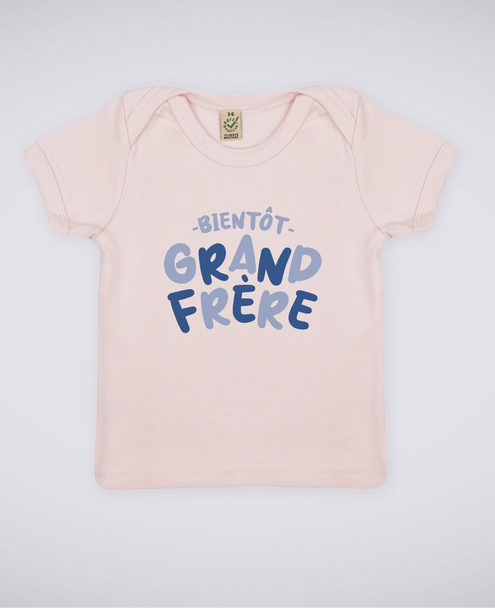 T-shirt Humoristique "Je Vais être Grand Frère 2026" - Cadeau Annonce Bébé Pour Garçon - Idée Cadeau Drôle