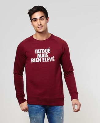 Sweatshirt homme Tatoué mais bien élevé