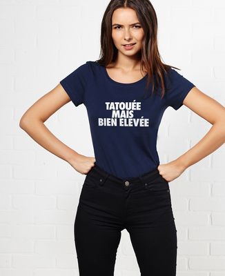 T-Shirt femme Tatouée mais bien élevée