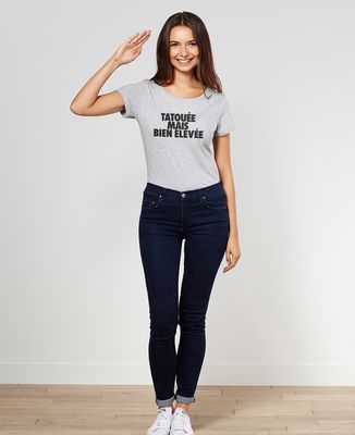 T-Shirt femme Tatouée mais bien élevée