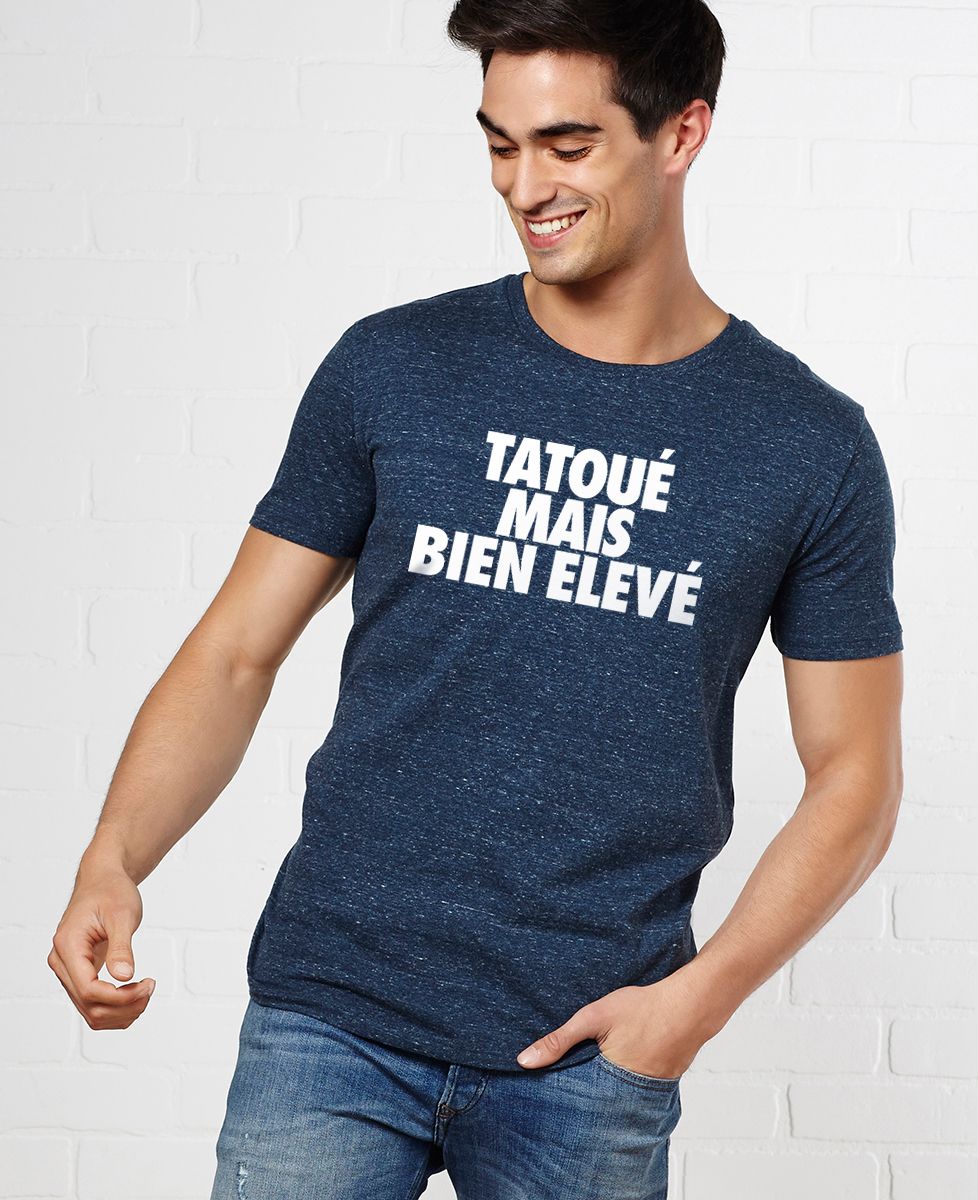 T-Shirt homme Tatoué mais bien élevé