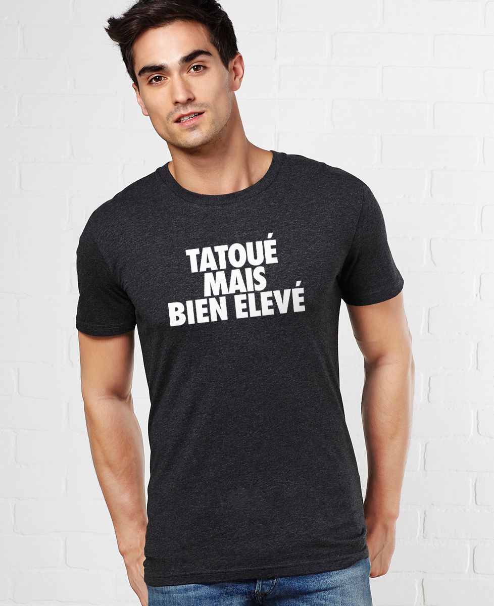 T-Shirt homme Tatoué mais bien élevé