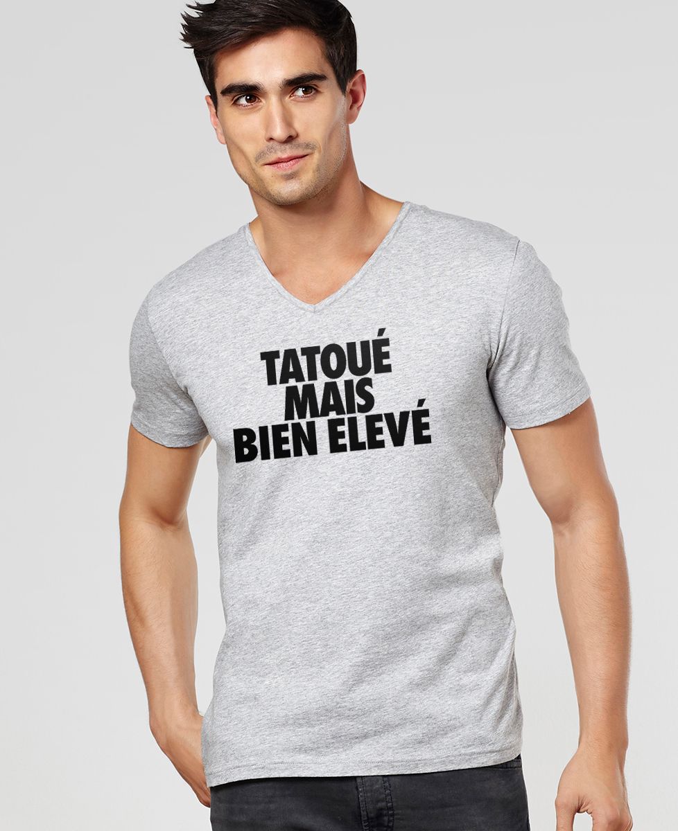 T-Shirt homme Tatoué mais bien élevé