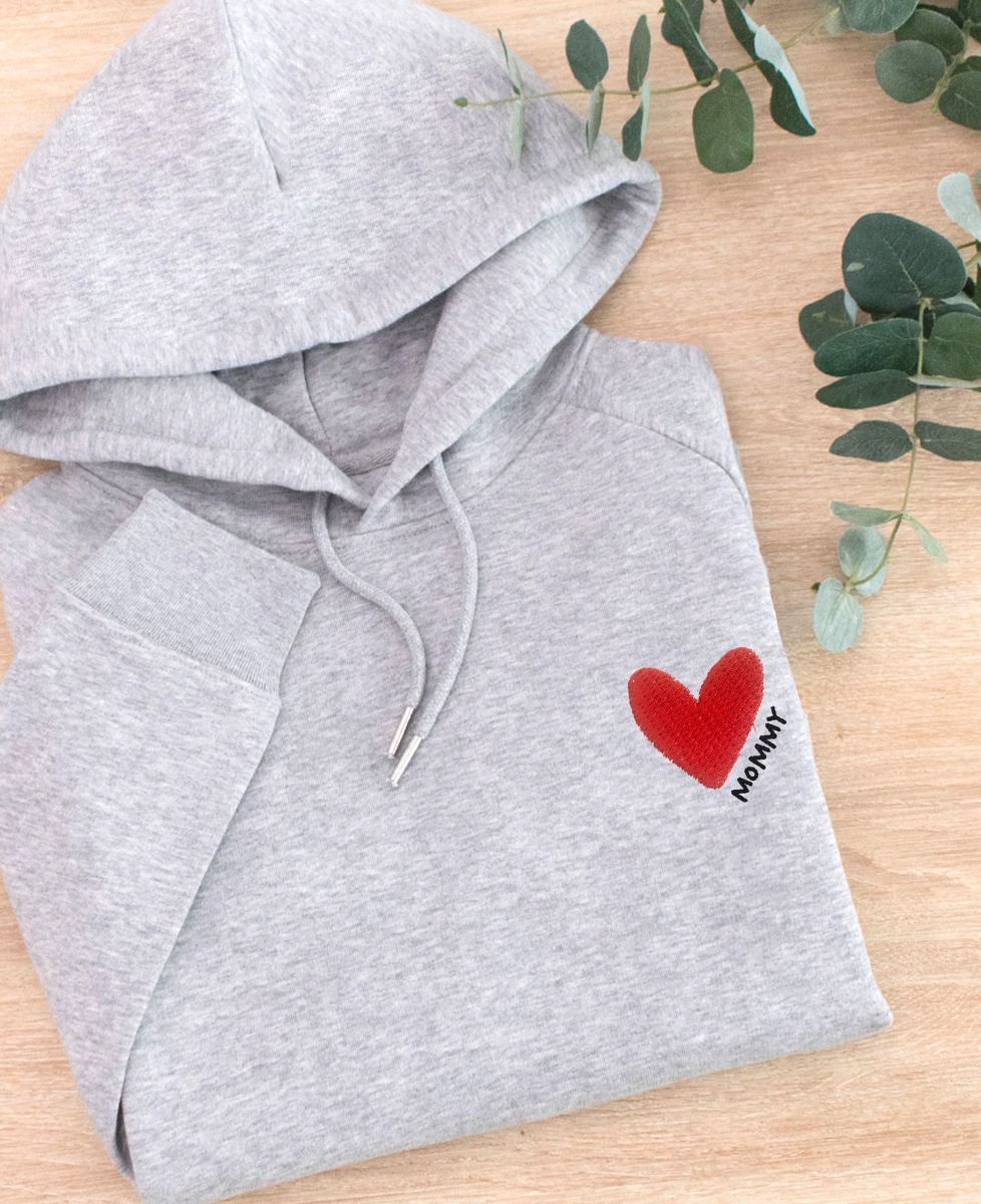 Women's Hoodie Big heart mommy - Mom's gifts