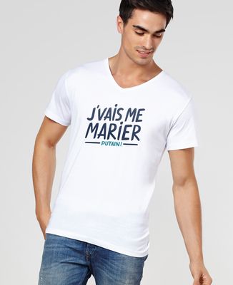 T-Shirt homme J'vais me marier putain !