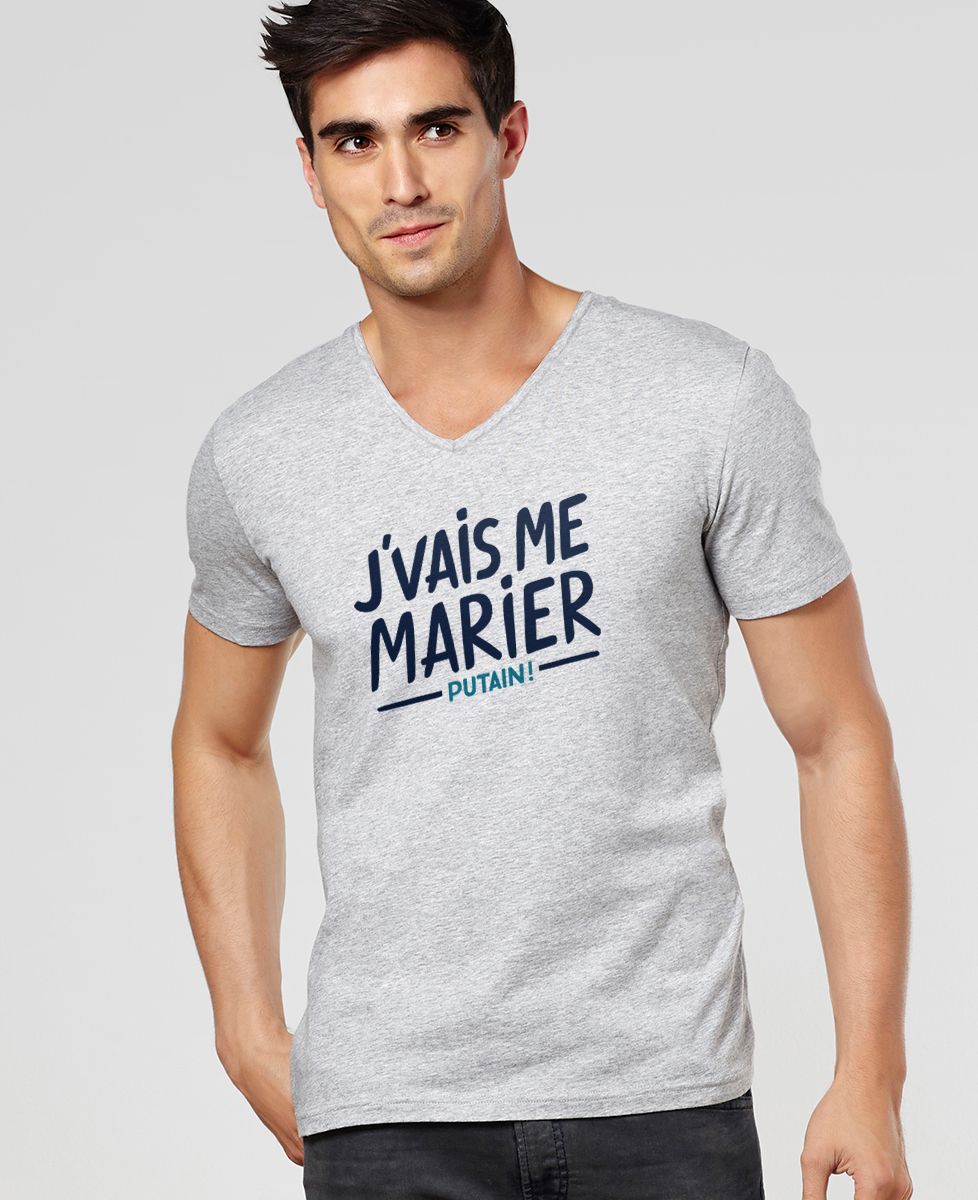 T-Shirt homme J'vais me marier putain !