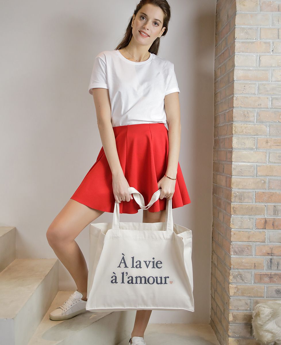 Tote bag À la vie, à l'amour