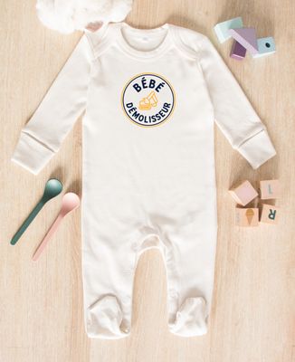 Pyjama bébé Papa bricoleur/Bébé démolisseur - Duo assortis