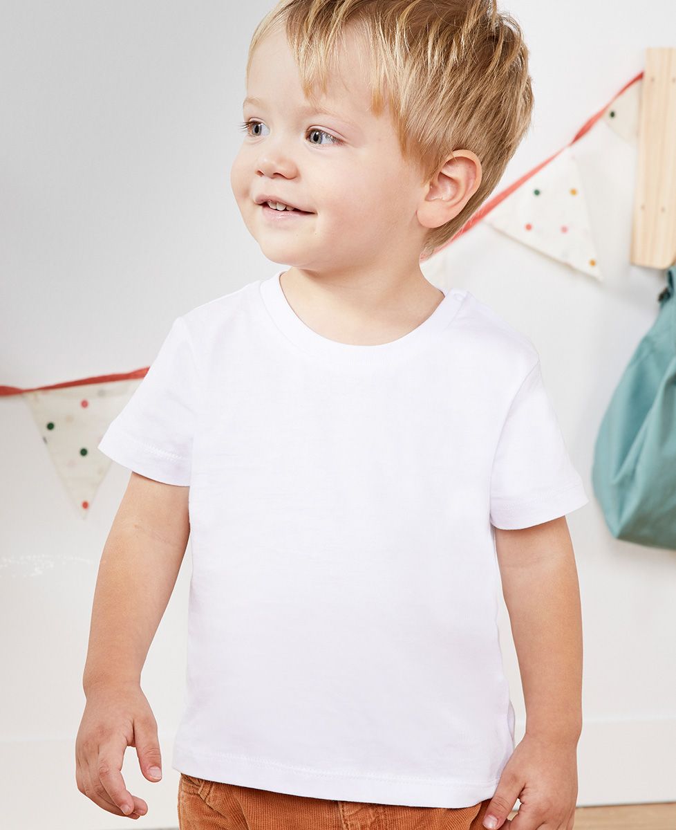T-shirt voor baby Superheldenfamilie gepersonaliseerd