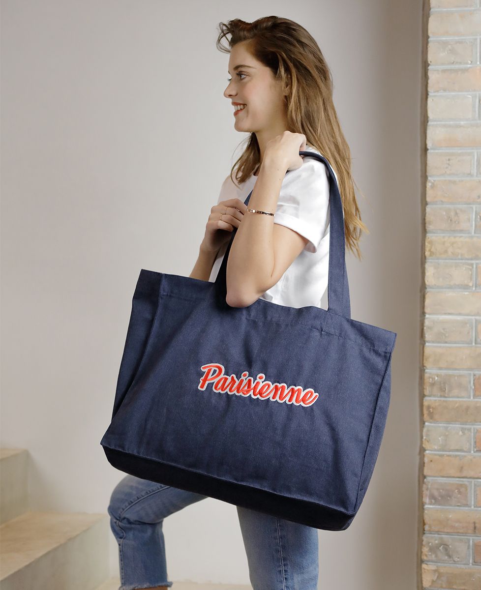 Tote bag Parisienne (Broderie)