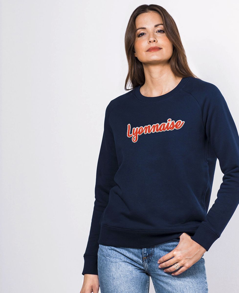 Sweatshirt femme Lyonnaise (Broderie)