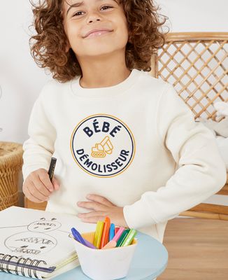 Sweatshirt enfant Papa bricoleur/Bébé démolisseur - Duo assortis