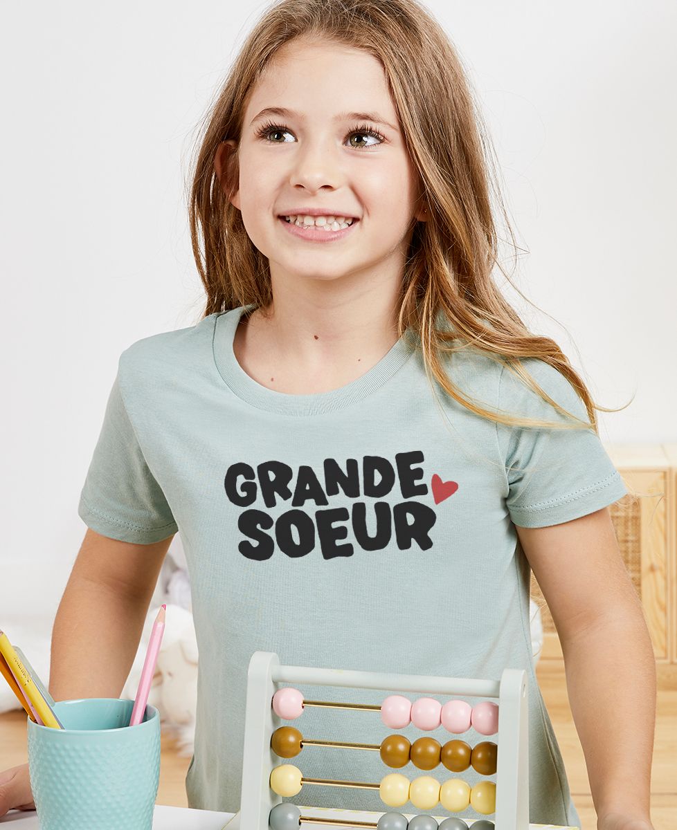 T-shirt enfant Grande soeur - Cadeau Soeur