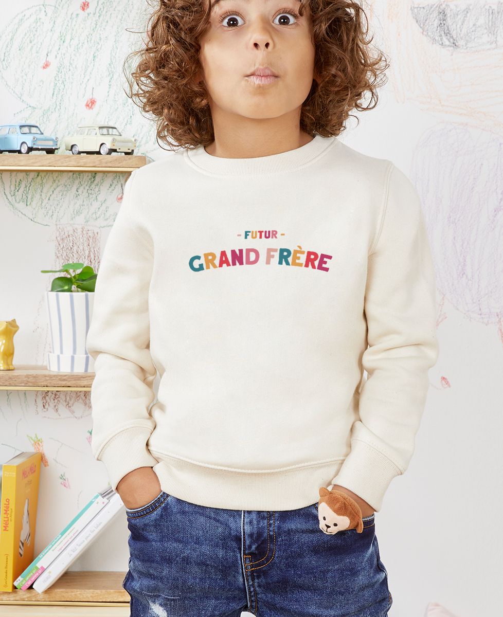 Sweatshirt enfant Futur grand frère - Cadeaux Frère