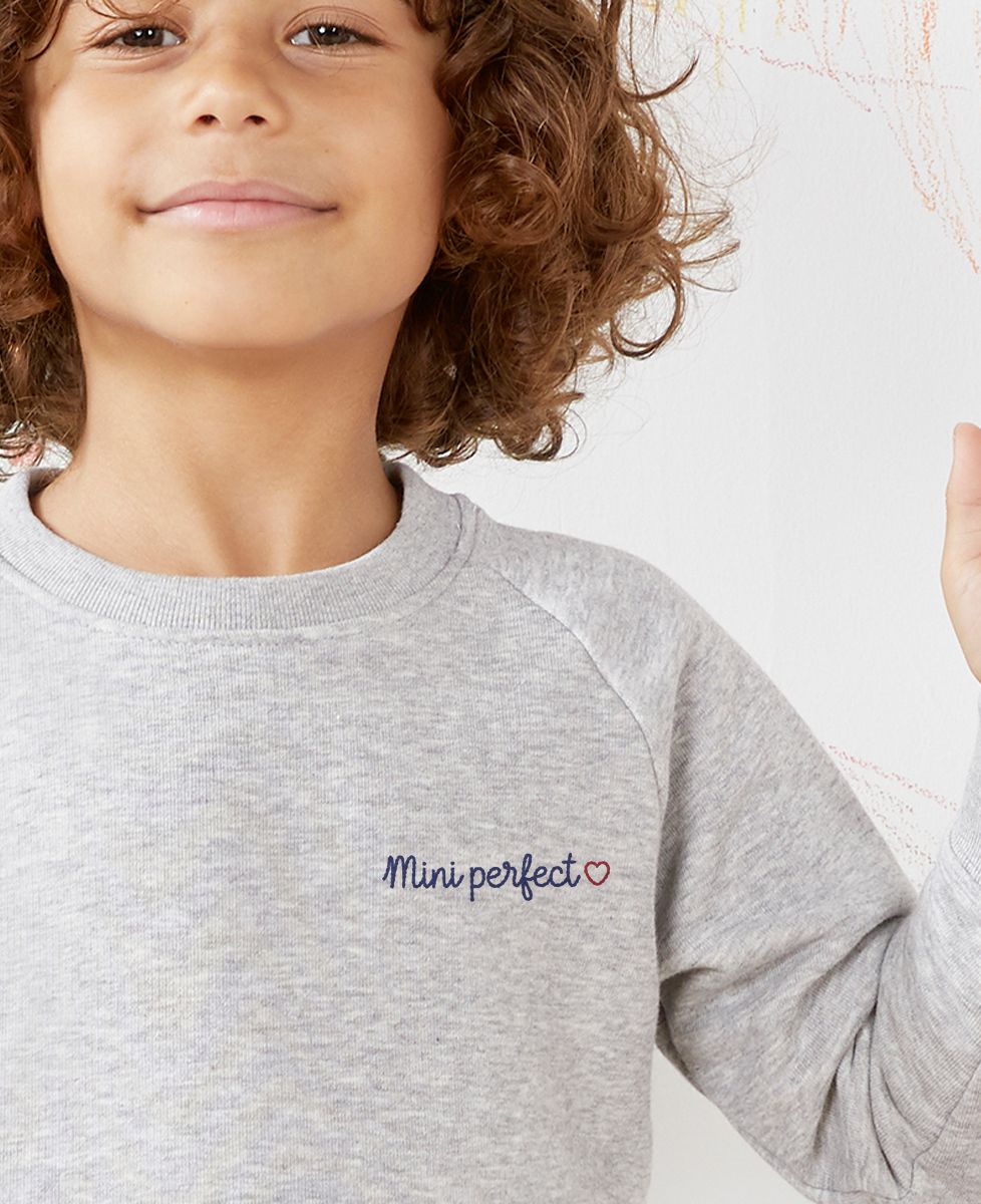 Sweatshirt enfant Mini Perfect (brodé) - Cadeaux Papa