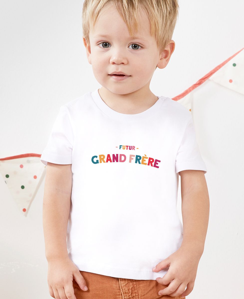 T-shirt bébé Futur grand frère - Cadeaux Frère
