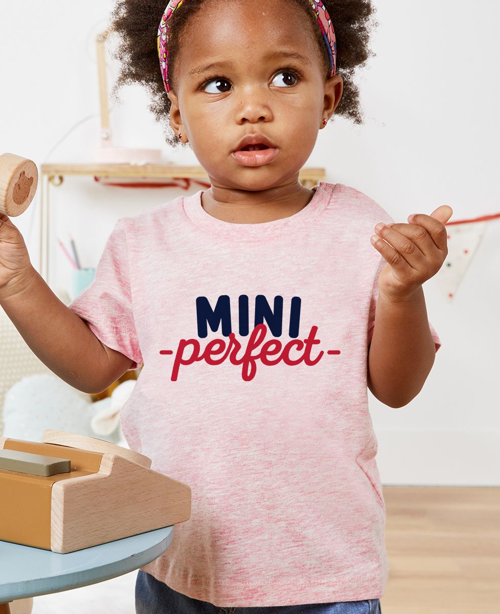 T-shirt bébé Mini Perfect - Cadeaux Papa, Duo assortis