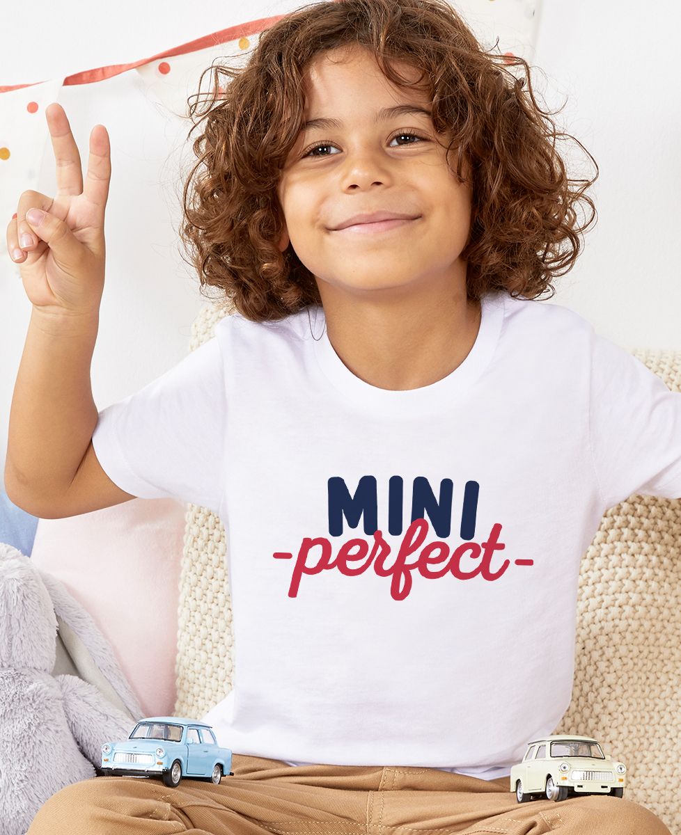 T-shirt enfant Mini Perfect - Cadeaux Papa, Duo assortis