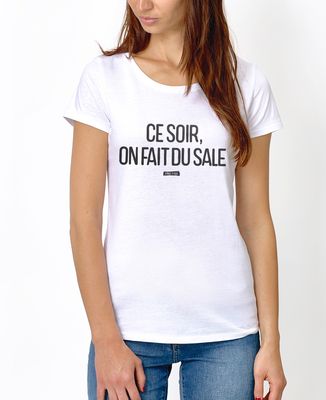 T-shirt femme Ce soir on fait du sale - Apéro, Cadeaux Couple