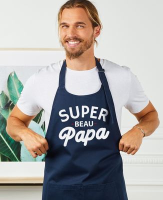 Tablier à poche Super beau papa - Sport, Cadeaux Papa, Apéro, Football