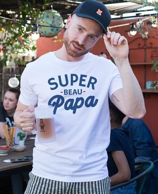 Tip Top - Maglietta da uomo Super Papé, colore: Blu Impression Blanche XL