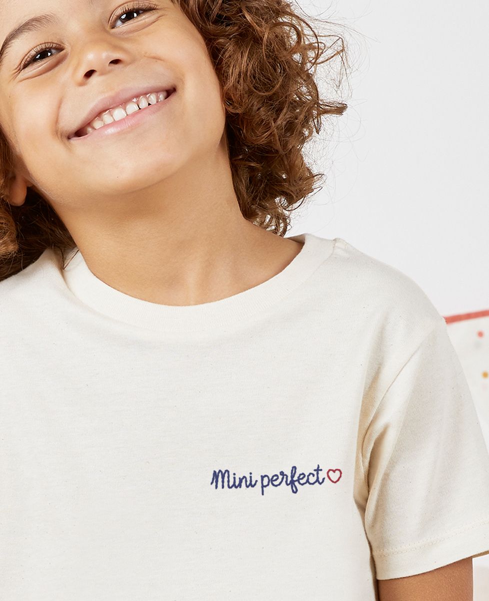 T-shirt enfant Mini Perfect (brodé) - Cadeaux Papa
