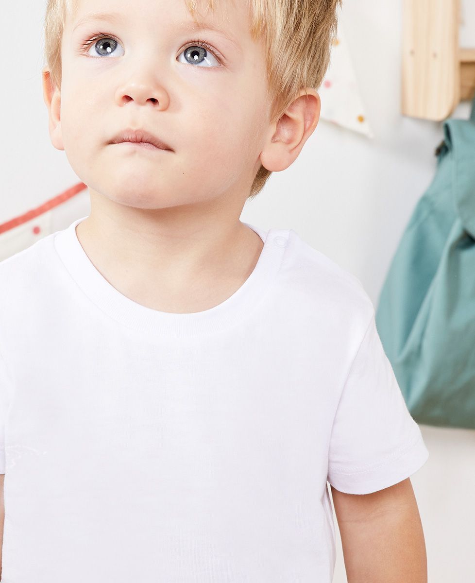 T-shirt bébé Duo de choc brodé personnalisé