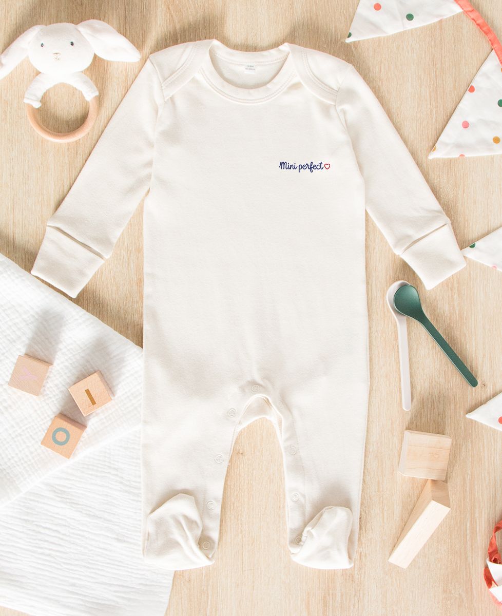Pyjama bébé Mini Perfect (brodé) - Cadeaux Papa