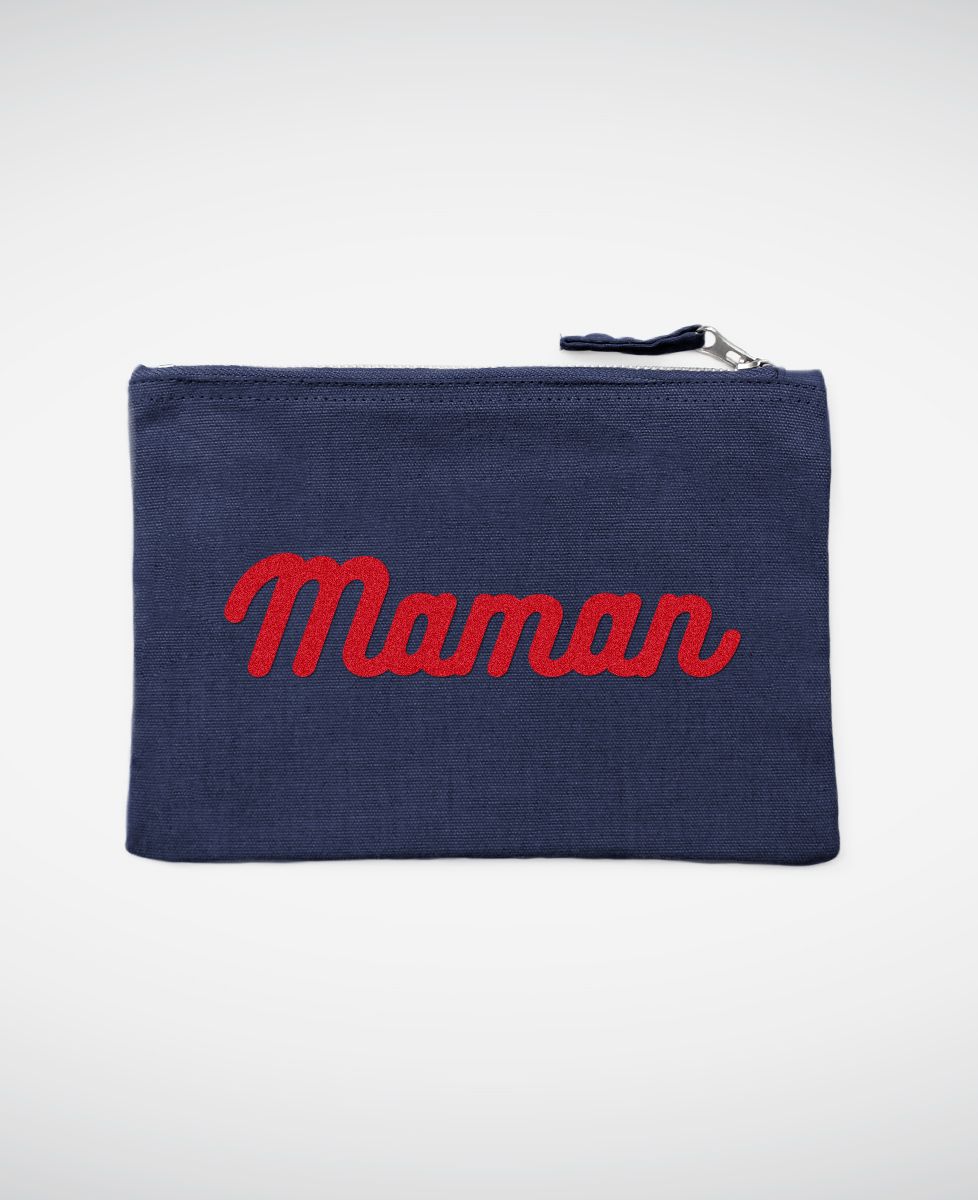 Pochette Maman - Effet velours - Cadeaux Maman