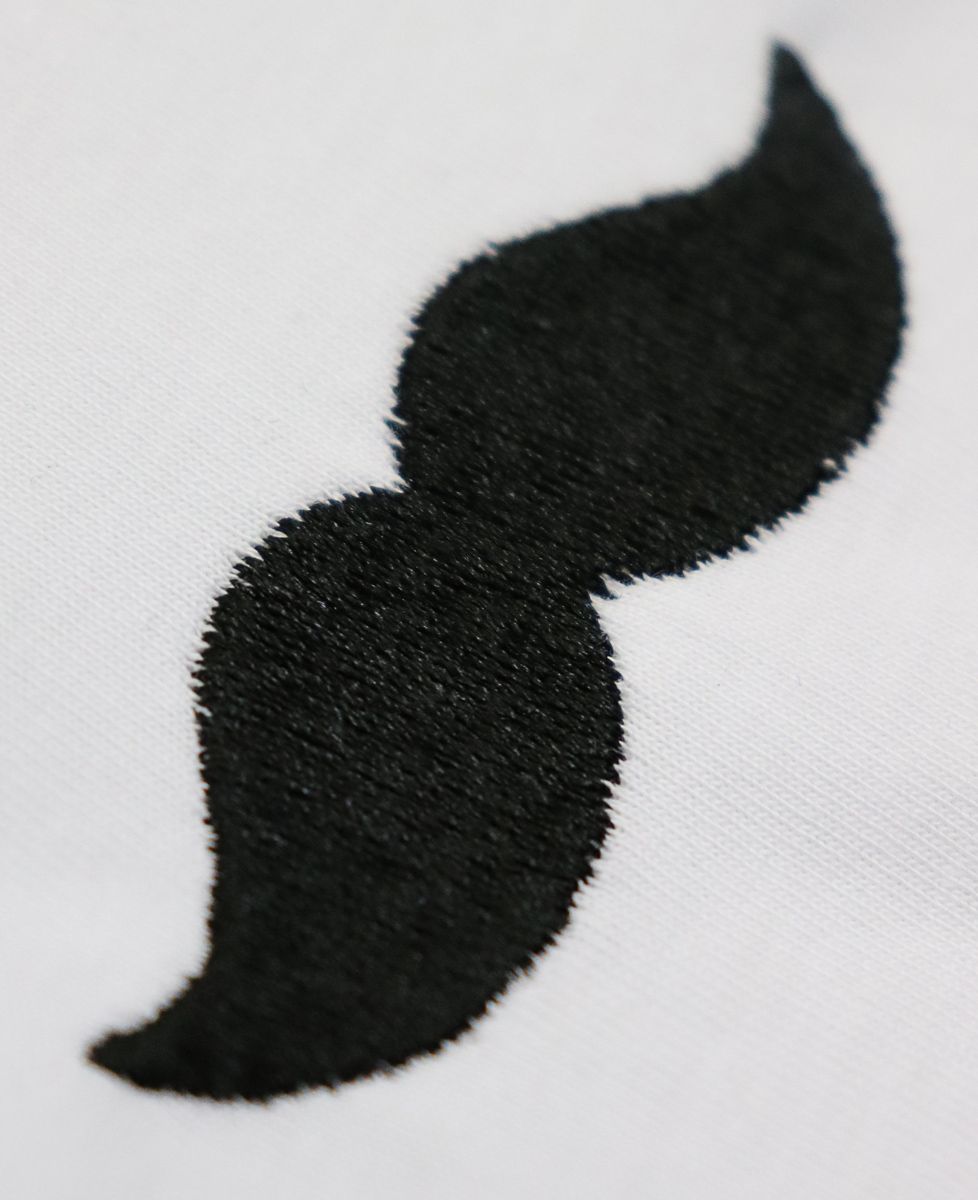 T-Shirt homme Moustache (broderie)