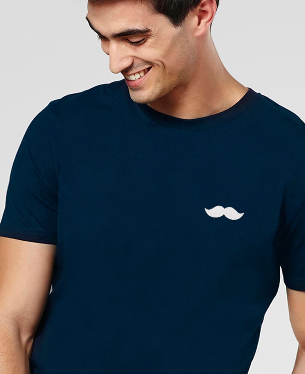 T-Shirt homme Moustache (broderie)