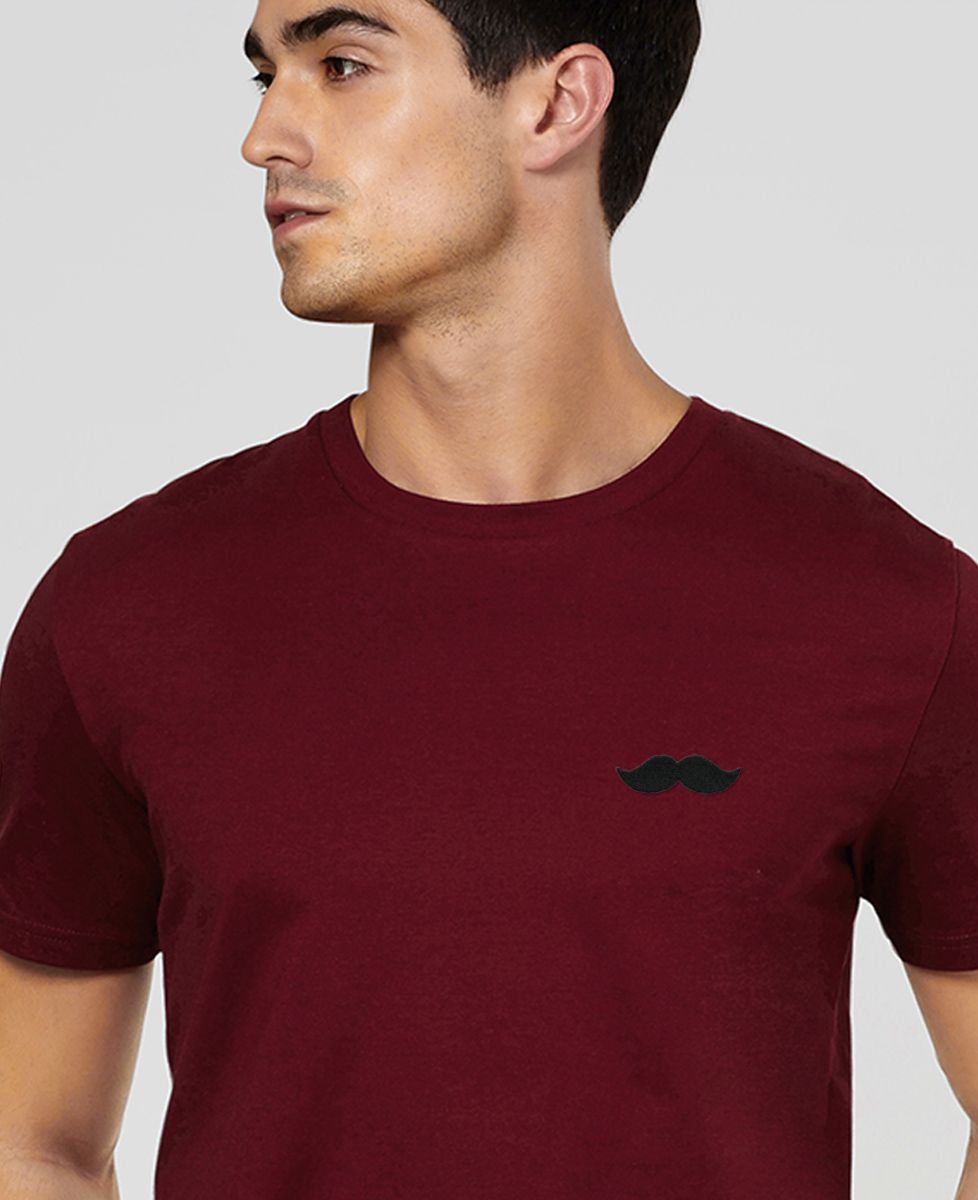 T-Shirt homme Moustache (broderie)