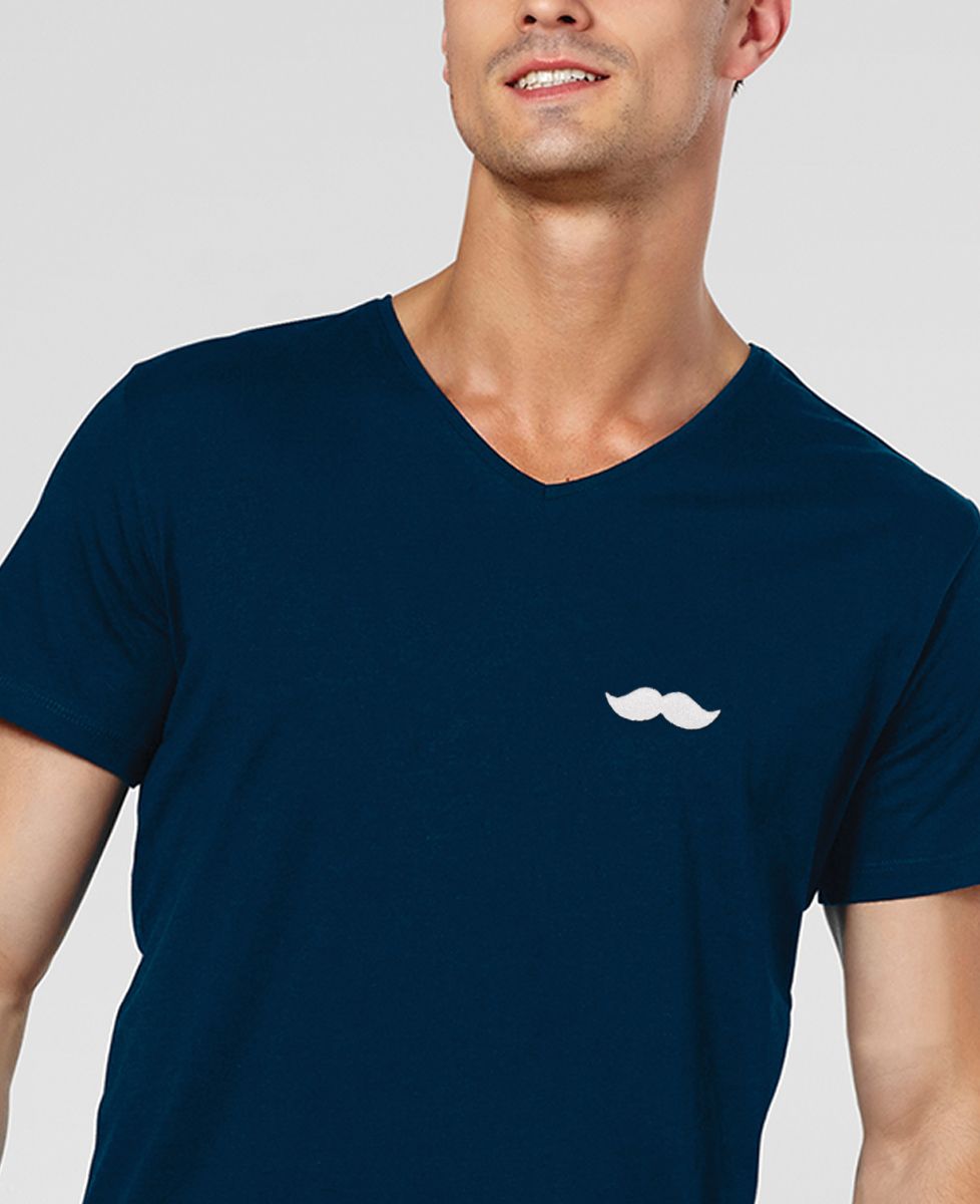T-Shirt homme Moustache (broderie)