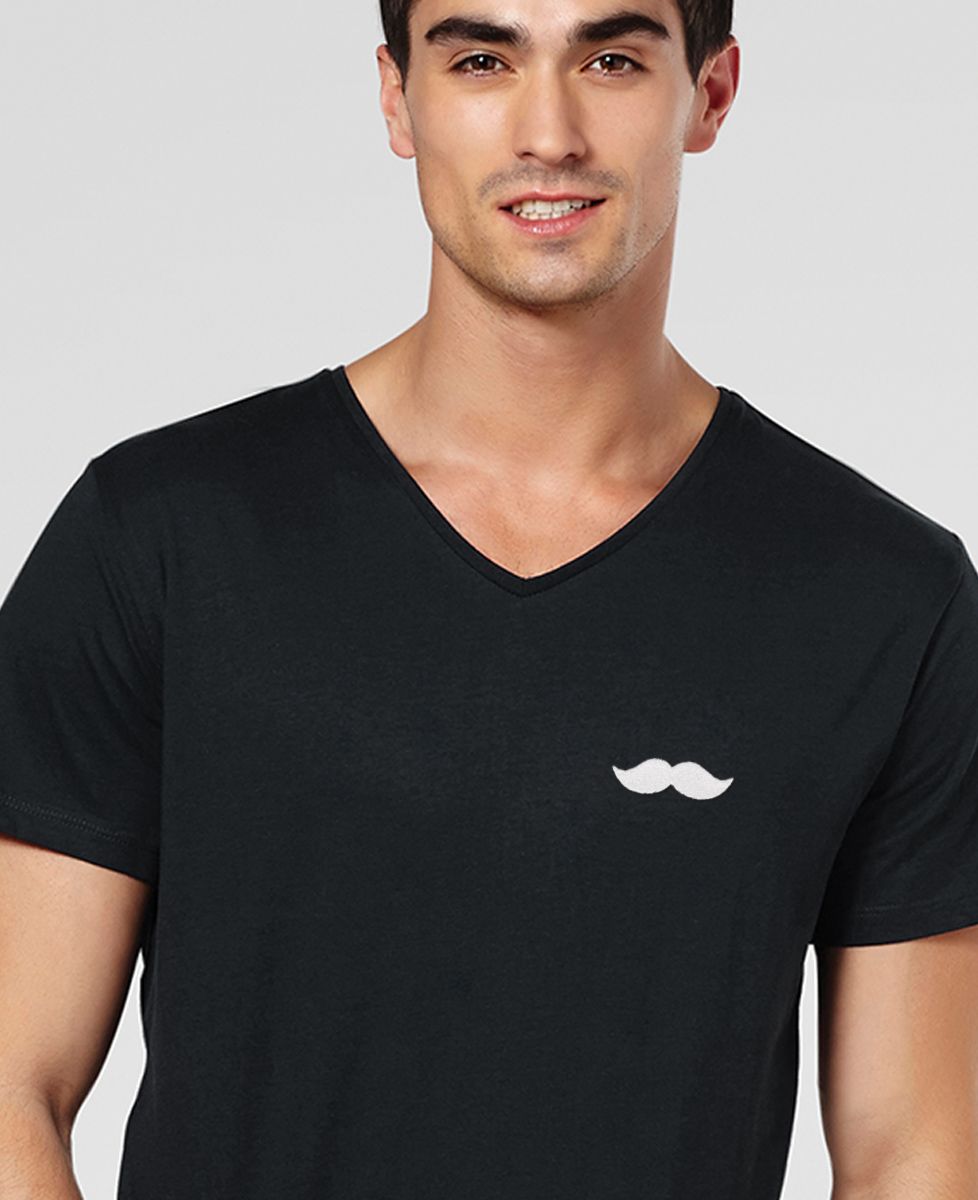 T-Shirt homme Moustache (broderie)
