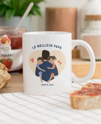 Mug Le meilleur Papa personnalisé - Cadeaux Papa, Cadeaux Maman, Future Maman