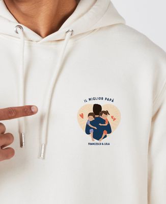 Hoodie per lui Il miglior papà personalizzato - Regali per papà, Regali per la mamma, Mamma/Papà futuro