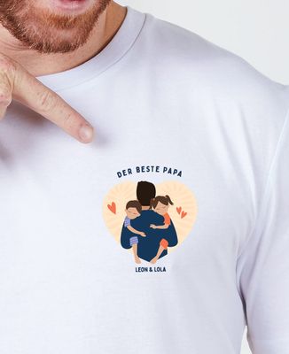 T-Shirt für Männer Bester Papa individualisiert - Papa-Geschenke, Geschenke Mama, Werdende Mutter/Vater