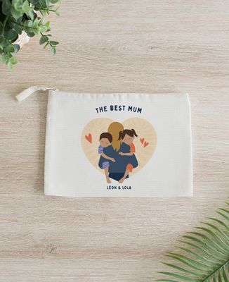 Pouch Customized "Best Mum" - Gifts for Dad, Mom's gifts, Mom/Dad-to-be