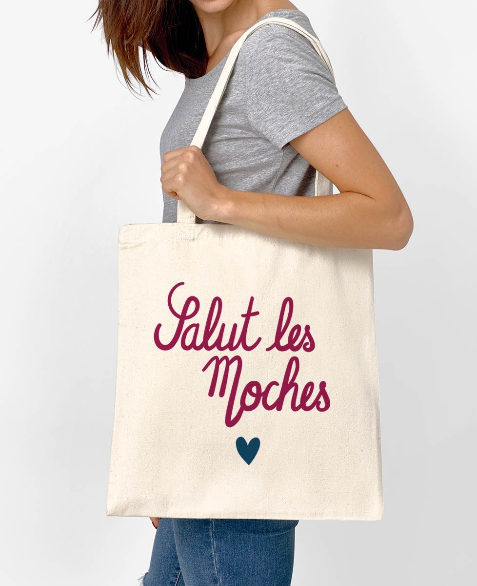 Tote bag Salut les moches coeur