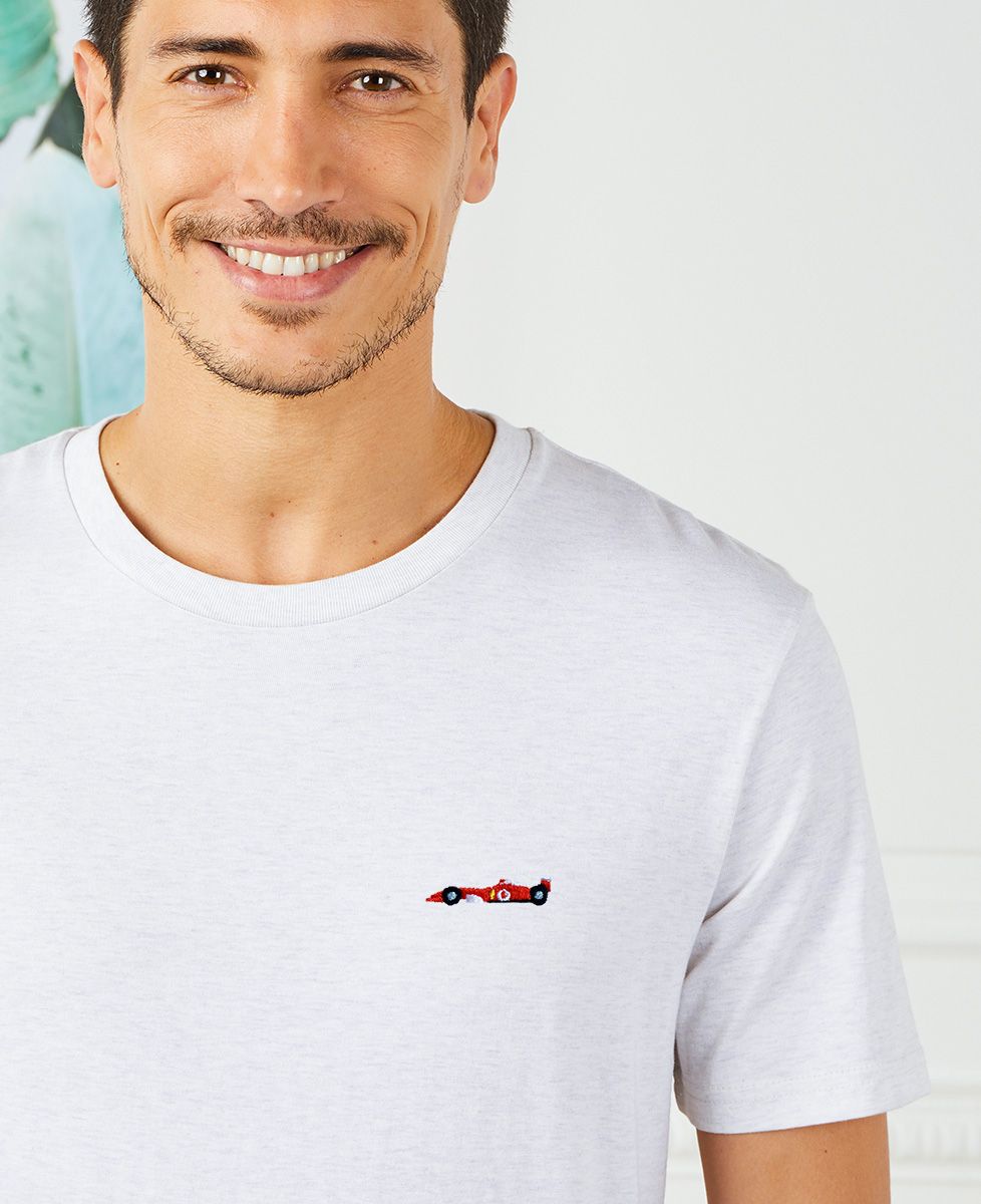 T-shirt homme Formule 1 rouge (brodé)