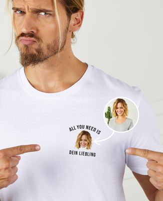 T-Shirt für Männer All you need personalisiert - Geschenke für Paare