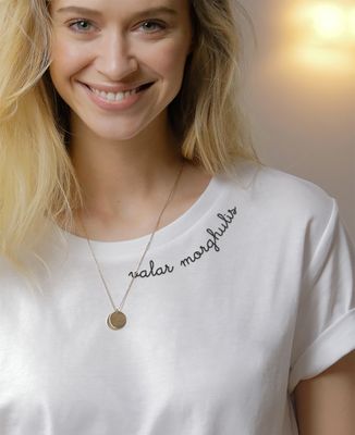 T-Shirt femme Valar morghulis (broderie col)